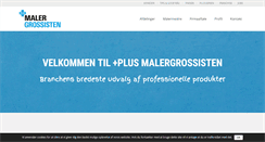 Desktop Screenshot of malergrossisten.dk