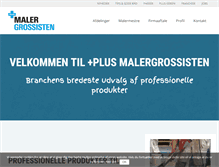 Tablet Screenshot of malergrossisten.dk